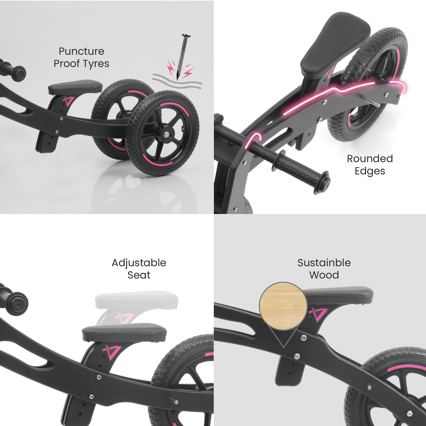 3 in 1 Balance Bike (Age : 1 - 5 years)