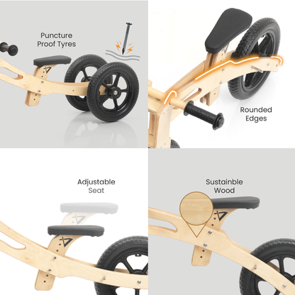 3 in 1 Balance Bike (Age : 1 - 5 years)