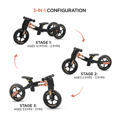 3 in 1 Balance Bike (Age : 1 - 5 years)