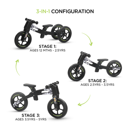 3 in 1 Balance Bike (Age : 1 - 5 years)