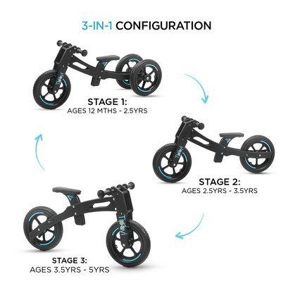 3 in 1 Balance Bike (Age : 1 - 5 years)